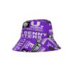 *Bucket Hat – Panorama Room – EU, Benny, Hot Cold Sweat – Electric Purple Print on 3 Color Options - Image 3