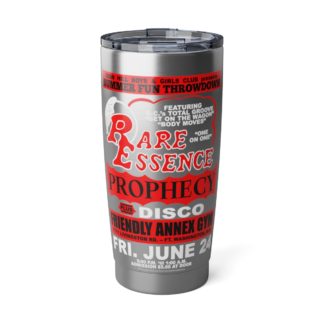 20oz Tumbler – Friendly Annex – Rare Essence, Prophecy – Red Print (White Letters) - Collector Item!