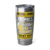 20oz Tumbler – Oxon Hill HS – Rare Essence– Yellow Print (White Letters) – Collector Item!