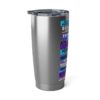 20oz Tumbler – Cheriy’s – Trouble Funk, Ayre Rayde, Petworth & Physical Wundors– Purple, Blue & Light Blue Print (White Letters) – Collector Item! - Image 3