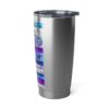 20oz Tumbler – Cheriy’s – Trouble Funk, Ayre Rayde, Petworth & Physical Wundors– Purple, Blue & Light Blue Print (White Letters) – Collector Item! - Image 4