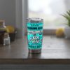 20oz Tumbler – Panorama Room – Rare Essence– Aqua Print (White Letters) – Collector Item! - Image 5