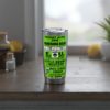 20oz Tumbler – Panorama Room – EU, Benny, Hot Cold Sweat– Apple Green Print – Collector Item! - Image 5