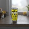 20oz Tumbler – Panorama Room – EU, Benny, Hot Cold Sweat– Yellow Print – Collector Item! - Image 5