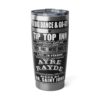 20oz Tumbler – Tip Top Inn – Ayre Rayde – Black Print – Collector Item!