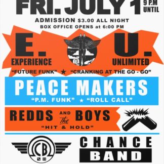 EU, PeaceMakers, Redds & The Boys, Chance & Prophecy Posters