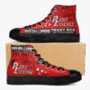 **OSG II Kicks – Oxon Hill High School – Rare Essence – Black & White Print on Red - Image 2