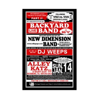 **Poster (Black) – Alley Katz – Back Yard & New Dimension