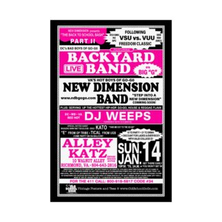 **Poster (Black) – Alley Katz – Back Yard & New Dimension