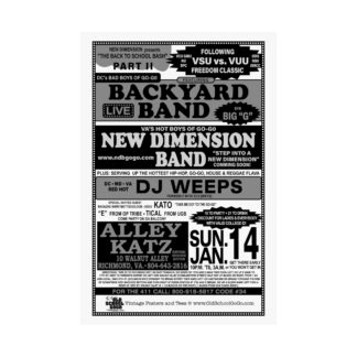 **Poster – Alley Katz – Back Yard & New Dimension