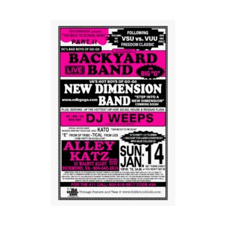 **Poster – Alley Katz – Back Yard & New Dimension