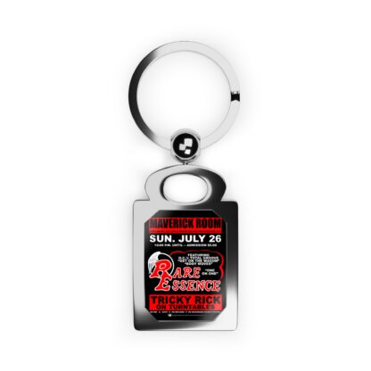 Keyring – Maverick Room – Rare Essence – Red w/Black Background