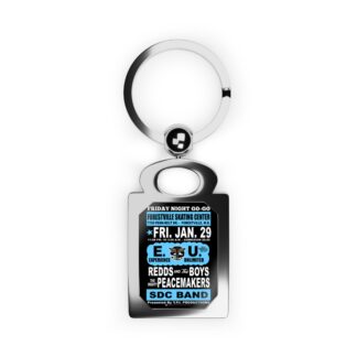 Keyring – Forestville Skate – EU, Redds & The Boys, PeaceMakers, SDC – Light Blue w/Black Background