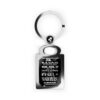 Keyring – R.S.V.P – Chuck – White & Black w/Black Background