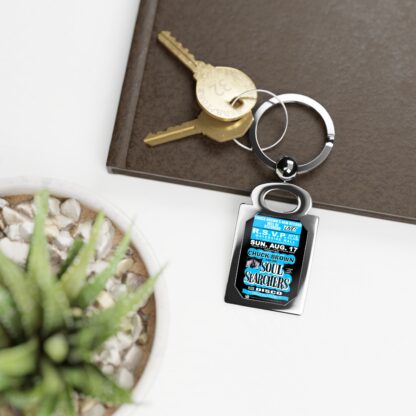 Keyring – R.S.V.P – Chuck – Light Blue w/Black Background - Image 3
