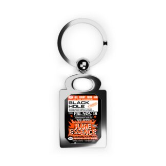Keyring – Black Hole – Rare Essence – Orange w/Black Background