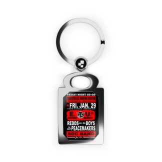 Keyring – Forestville Skate – EU, Redds & The Boys, PeaceMakers, SDC – Red w/Black Background