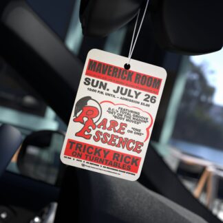 *Air Freshener – Maverick Room – Rare Essence – Pine, New Car, and Black Ice! Red Print