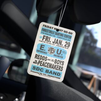 *Air Freshener – Forestville Skate – EU, Redds & The Boys, PeaceMakers, SDC – Pine, New Car, and Black Ice! Light Blue Print