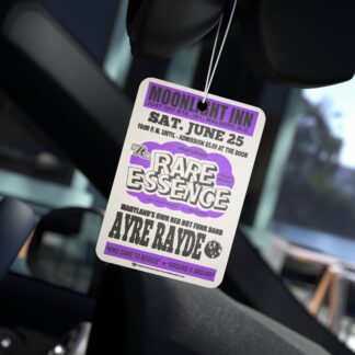 *Air Freshener – Moonlight Inn – Rare Essence & Ayre Rayde – Pine, New Car, and Black Ice! Electric Purple Print