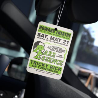 *Air Freshener – Howard Theater – Rare Essence – Pine, New Car, and Black Ice! Apple Green Print