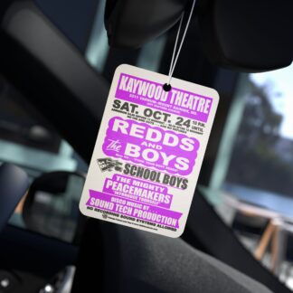 *Air Freshener – Kaywood Theater – Redds & The Boys, School Boys & PeaceMakers – Pine, New Car, and Black Ice! Electric Purple Print