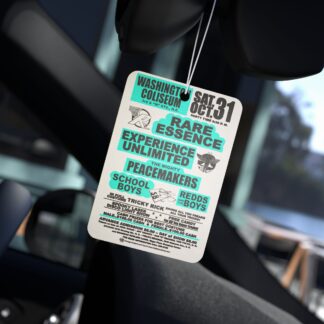 *Air Freshener – Washington Coliseum – RE, EU, PeaceMakers, Redds & The Boys, The School Boys – Pine, New Car, and Black Ice! Aqua Print