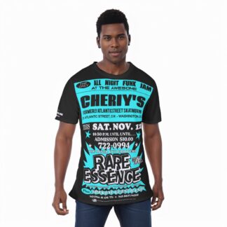 *Tee – Full Print - Cheriy’s – Rare Essence – Aqua Print