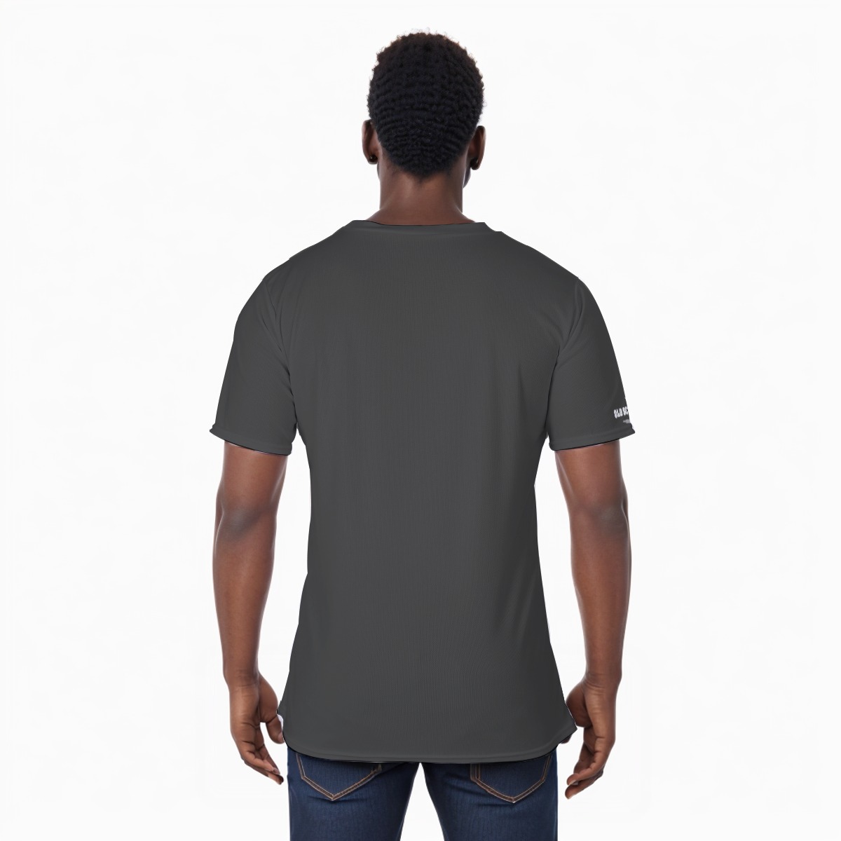*Tee – Full Print – Celebrity Hall – Rare Essence, Sluggo, Salt N Pepa – Orange & White on Dark Grey - Image 4