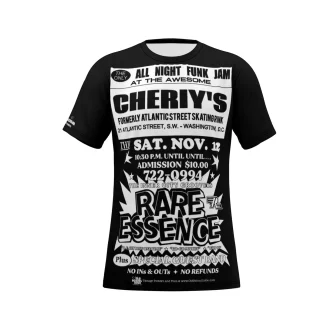 *Tee – Full Print - Cheriy’s – Rare Essence – White on Black