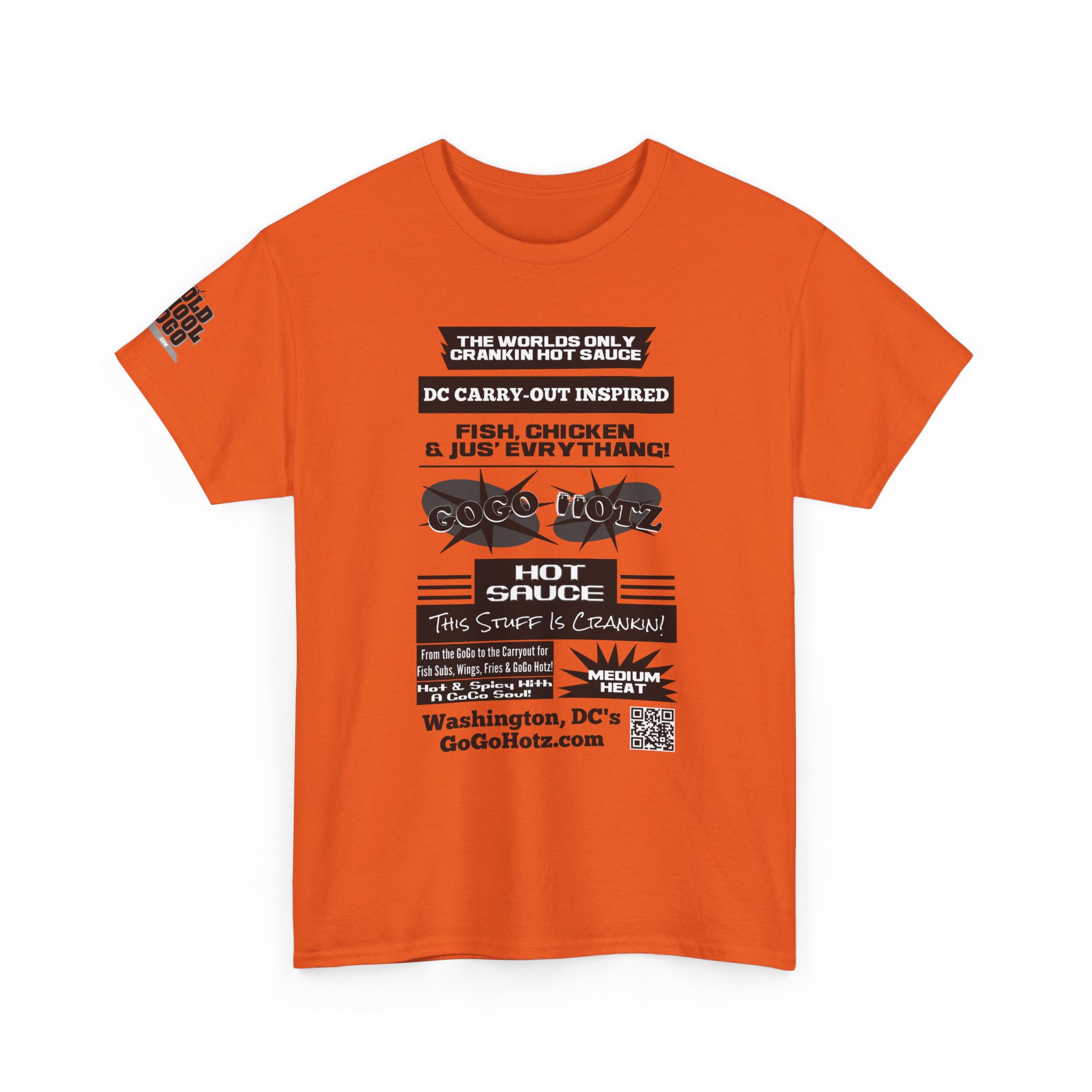 **Tee – GoGo Hotz – Black & Grey Print - Image 42