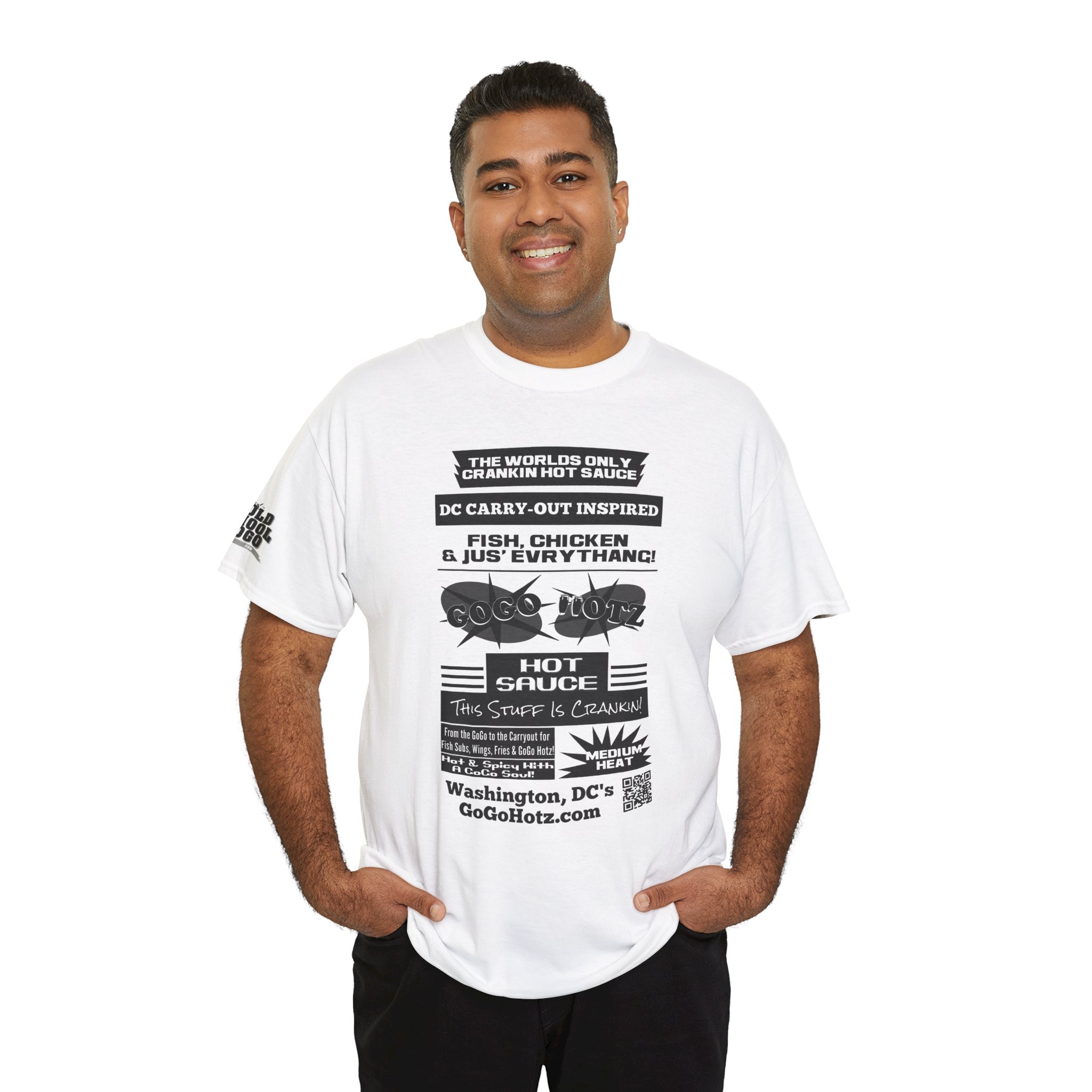 **Tee – GoGo Hotz – Black & Grey Print - Image 29