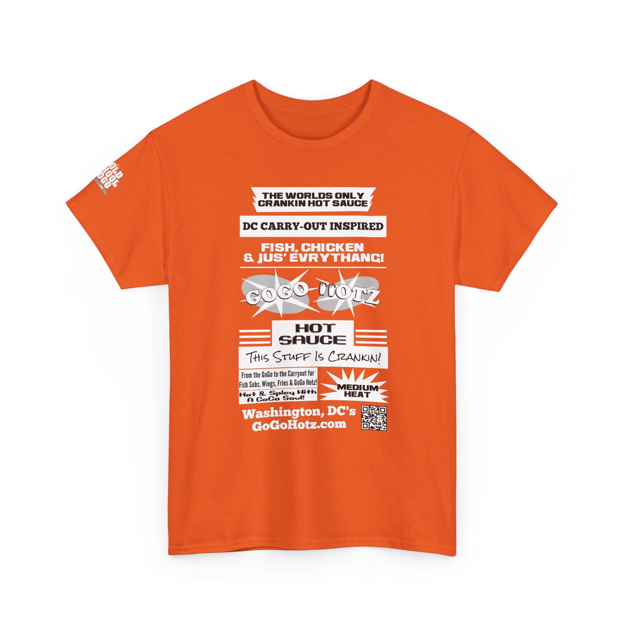 **Tee - GoGo Hotz - White, Black & Grey Print - Image 22
