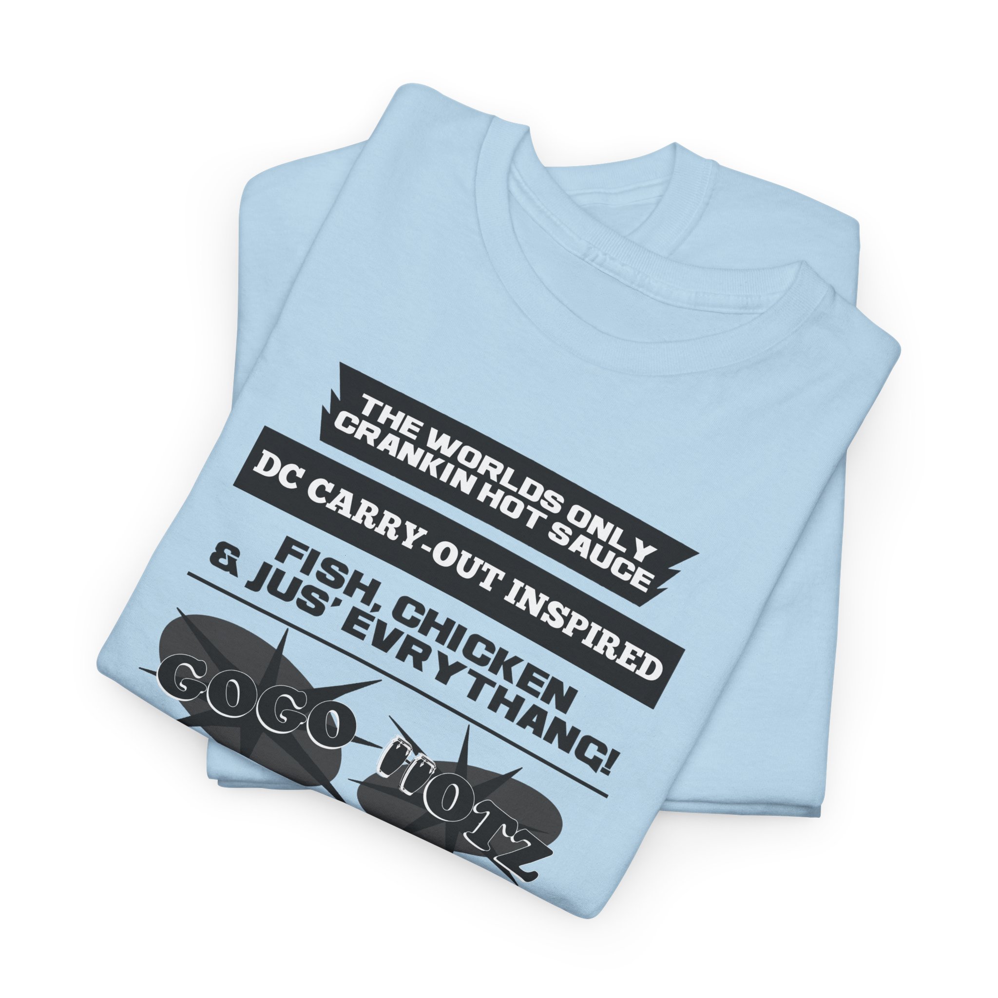 **Tee – GoGo Hotz – Black & Grey Print - Image 51