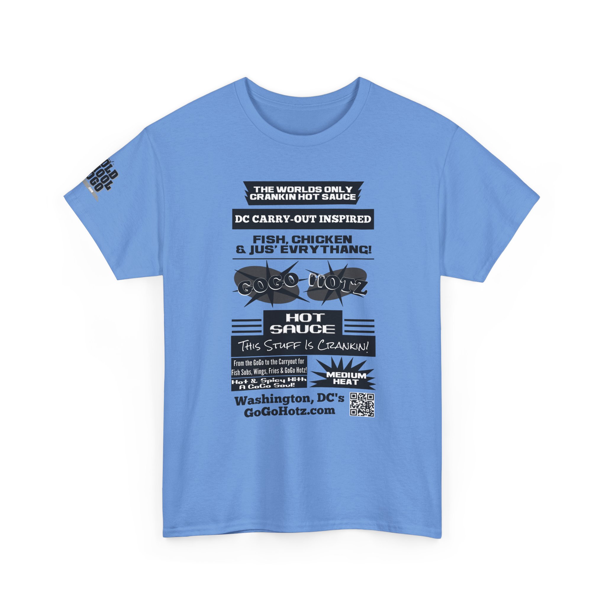 **Tee – GoGo Hotz – Black & Grey Print - Image 54