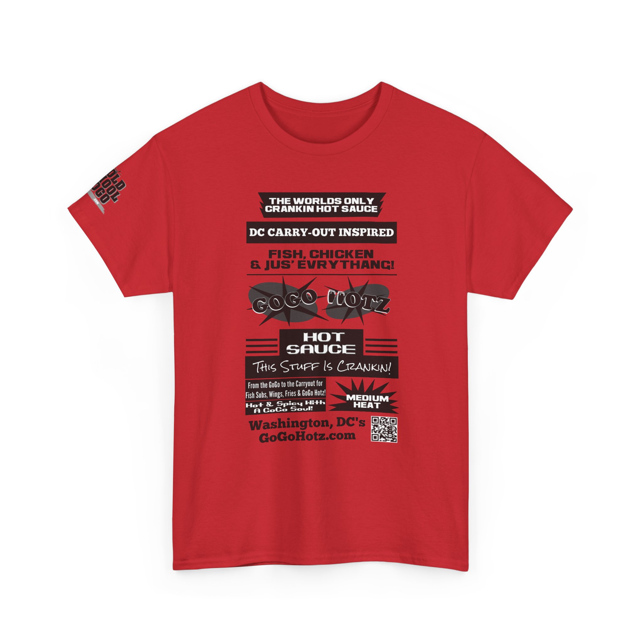 **Tee – GoGo Hotz – Black & Grey Print - Image 30