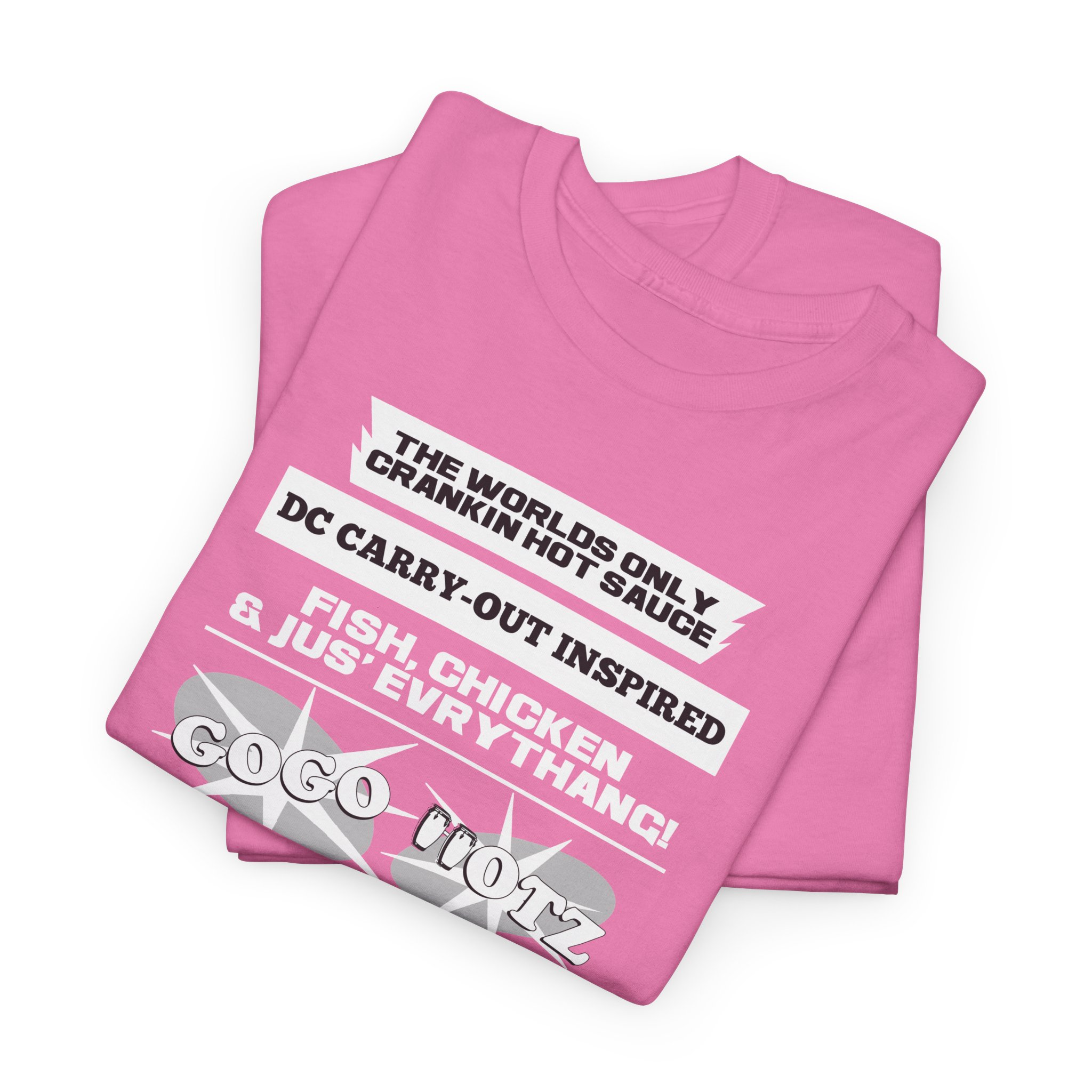 **Tee - GoGo Hotz - White, Black & Grey Print - Image 41