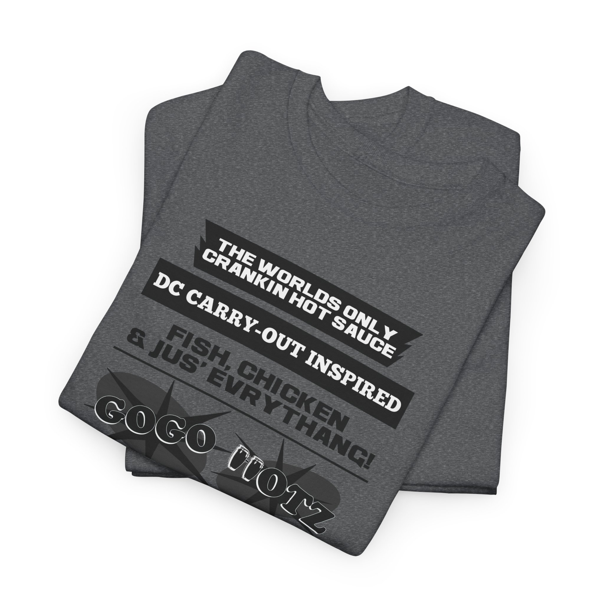 **Tee – GoGo Hotz – Black & Grey Print - Image 6