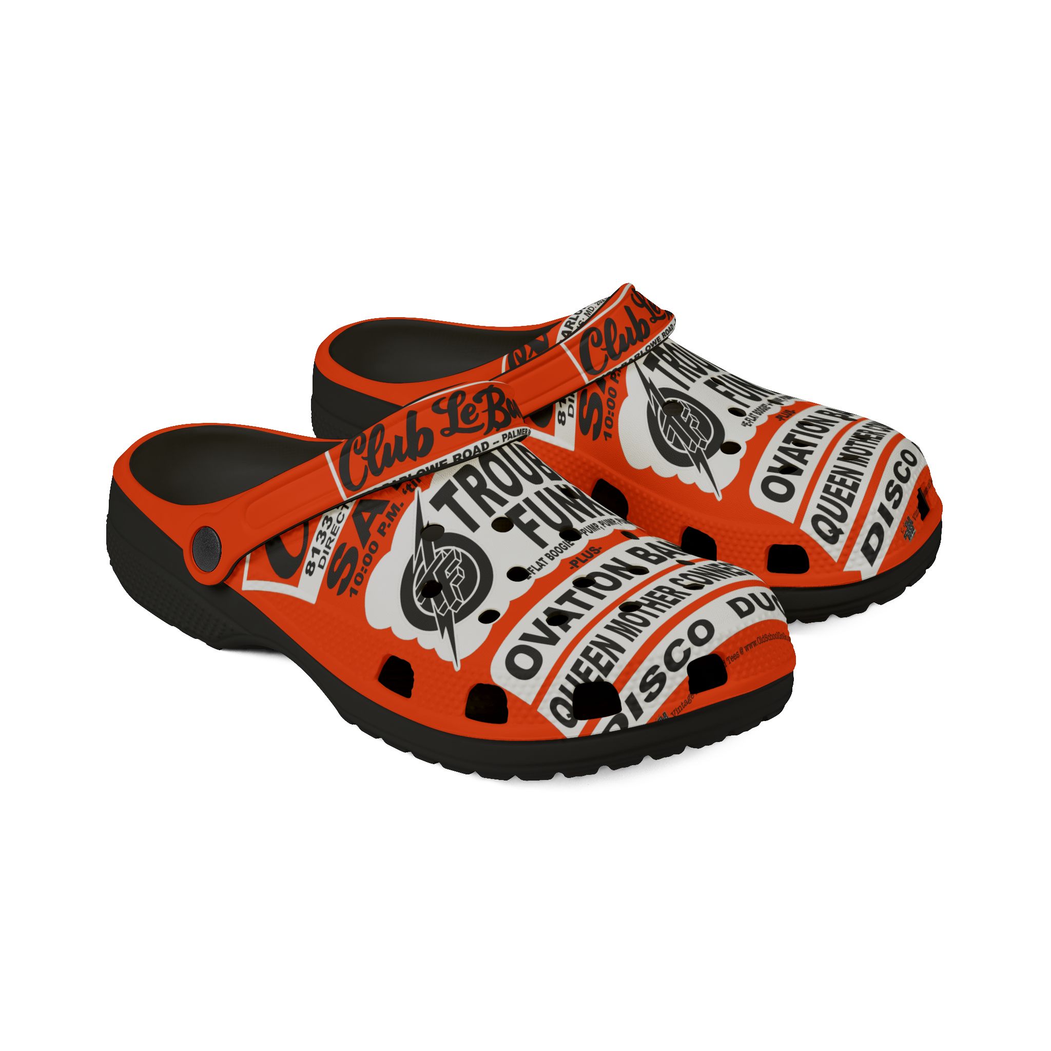 ****OSG Dawgz – Club Lebaron – Trouble Funk & Ovation – White & Black on Black & Orange - Image 2