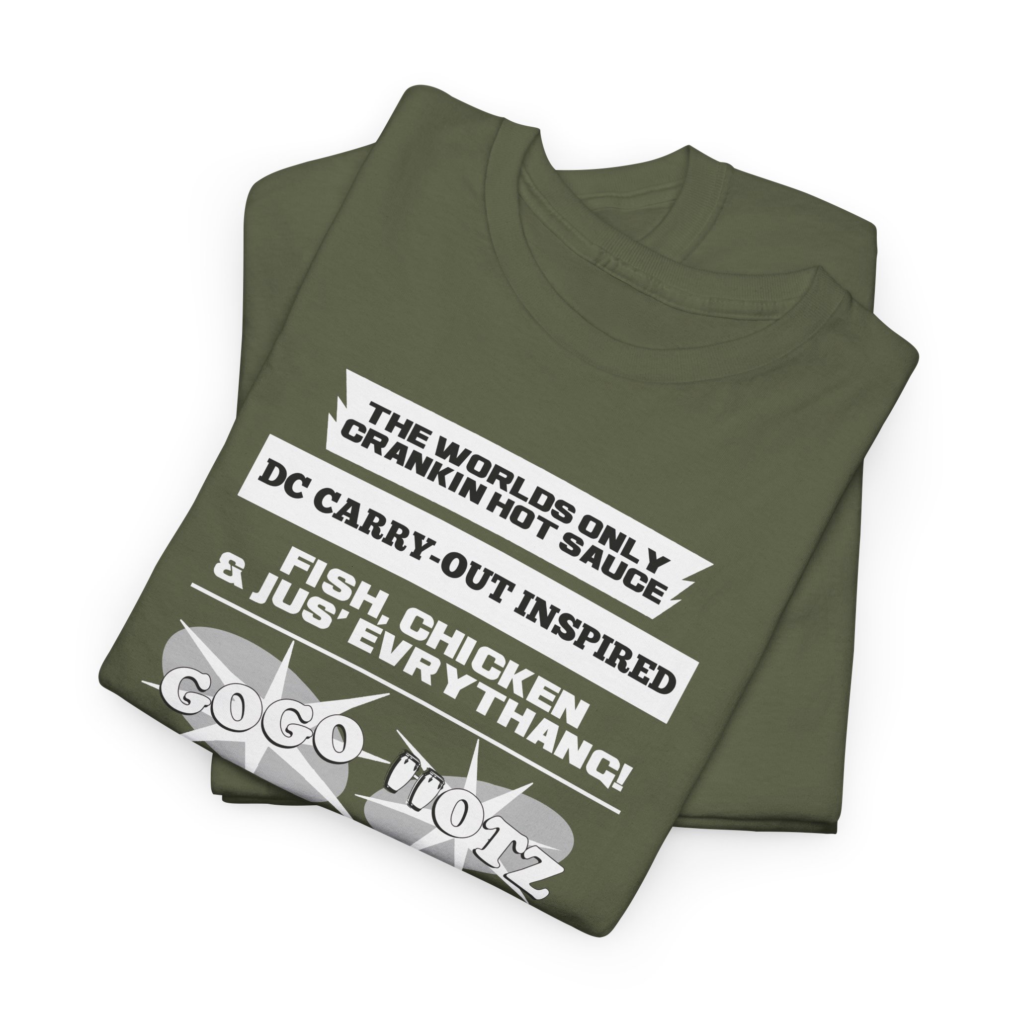 **Tee - GoGo Hotz - White, Black & Grey Print - Image 25