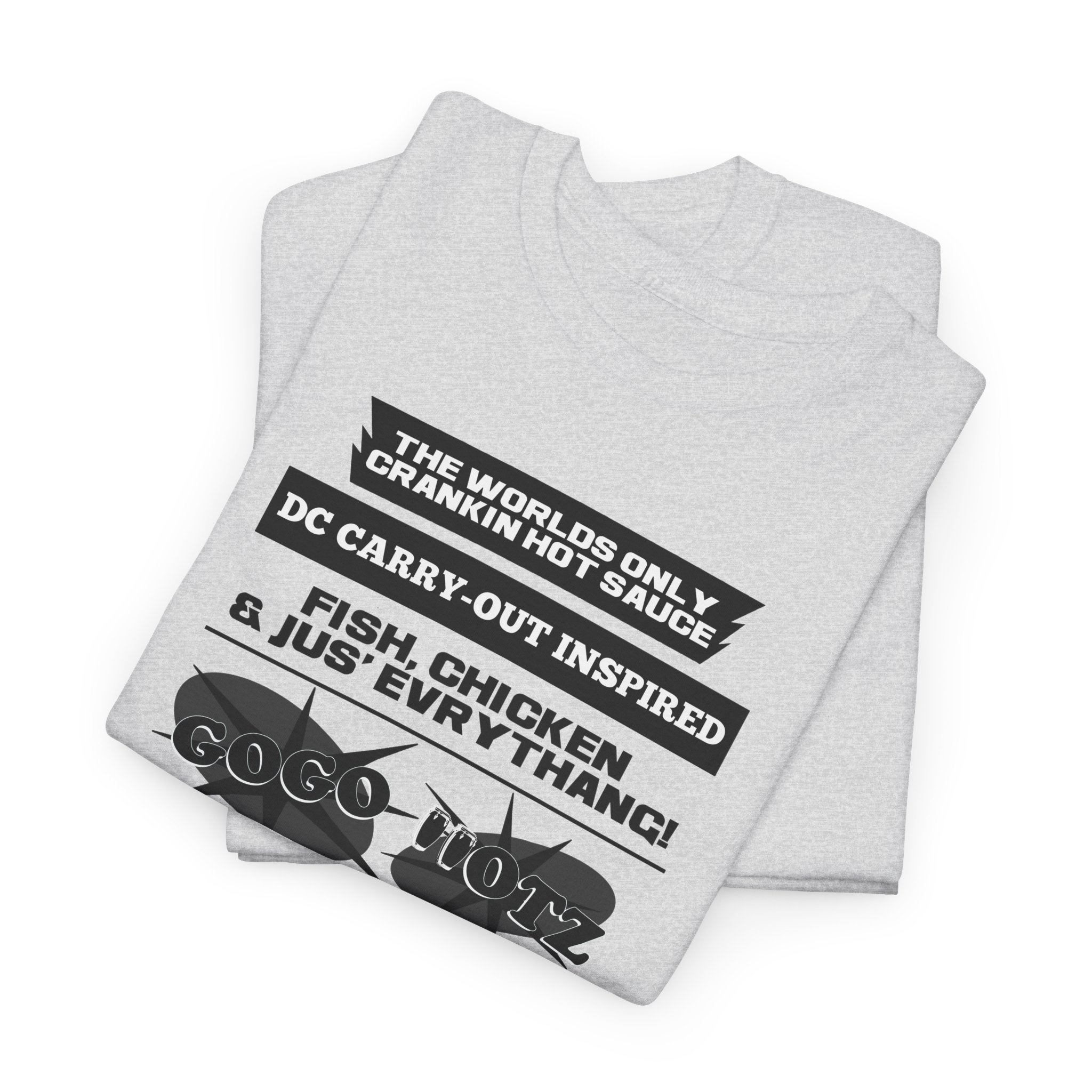 **Tee – GoGo Hotz – Black & Grey Print - Image 35