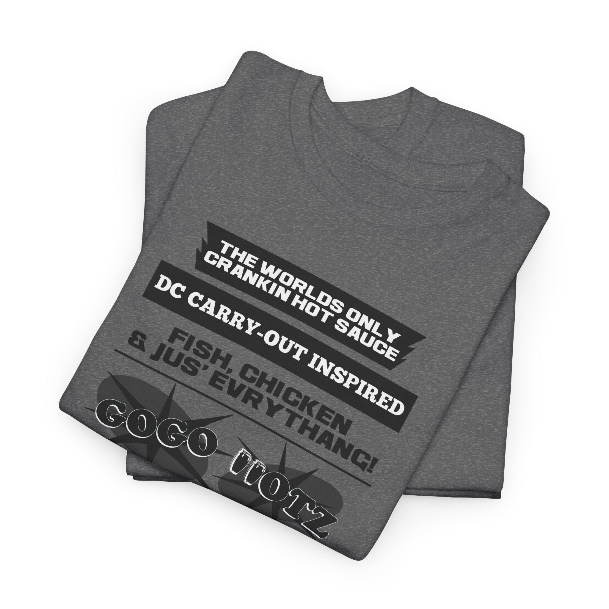 **Tee – GoGo Hotz – Black & Grey Print - Image 20