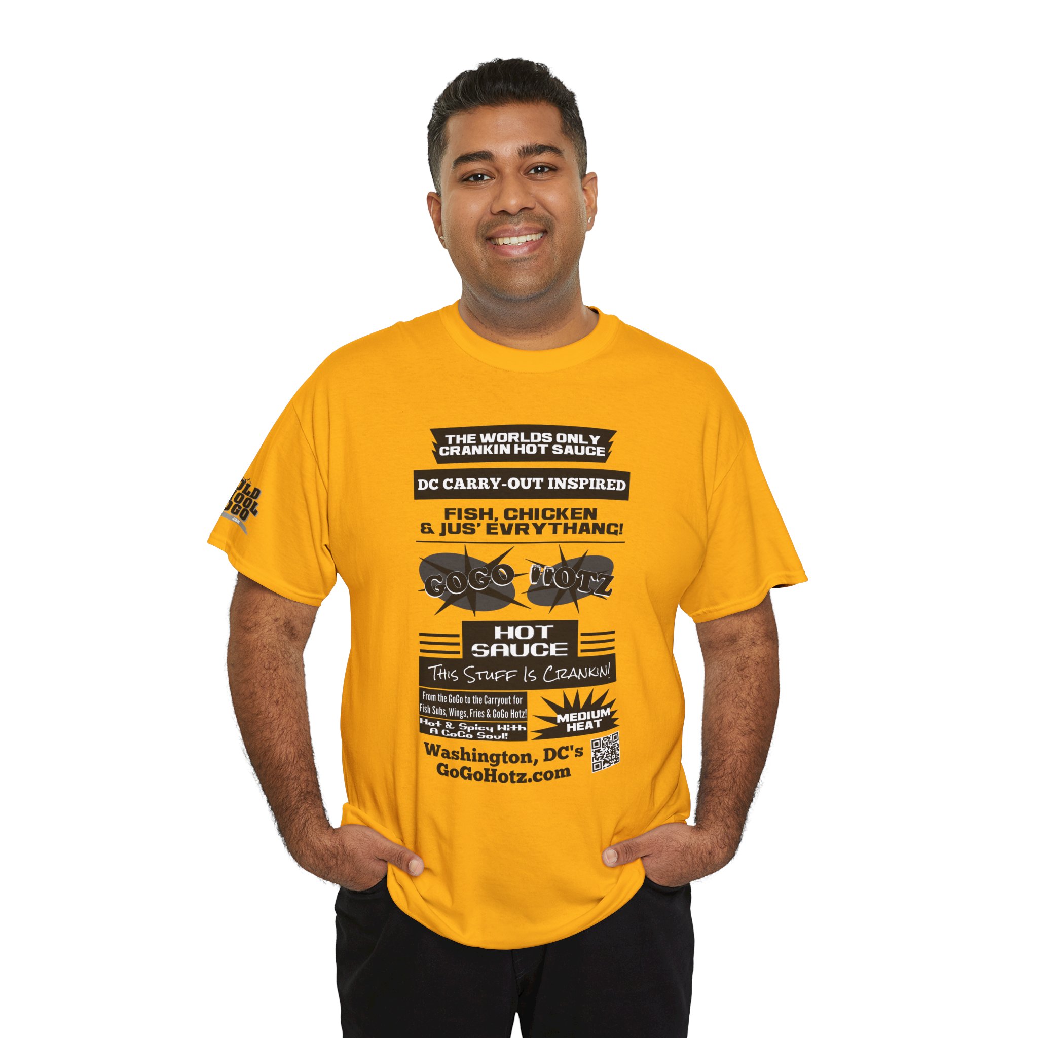 **Tee – GoGo Hotz – Black & Grey Print - Image 41