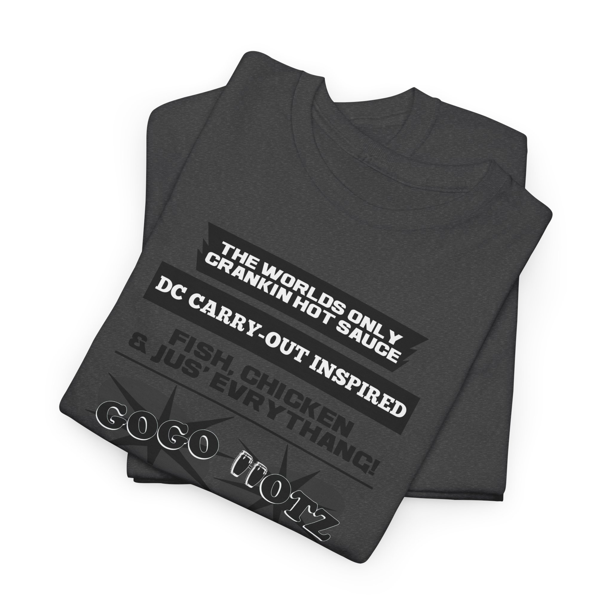 **Tee – GoGo Hotz – Black & Grey Print - Image 13