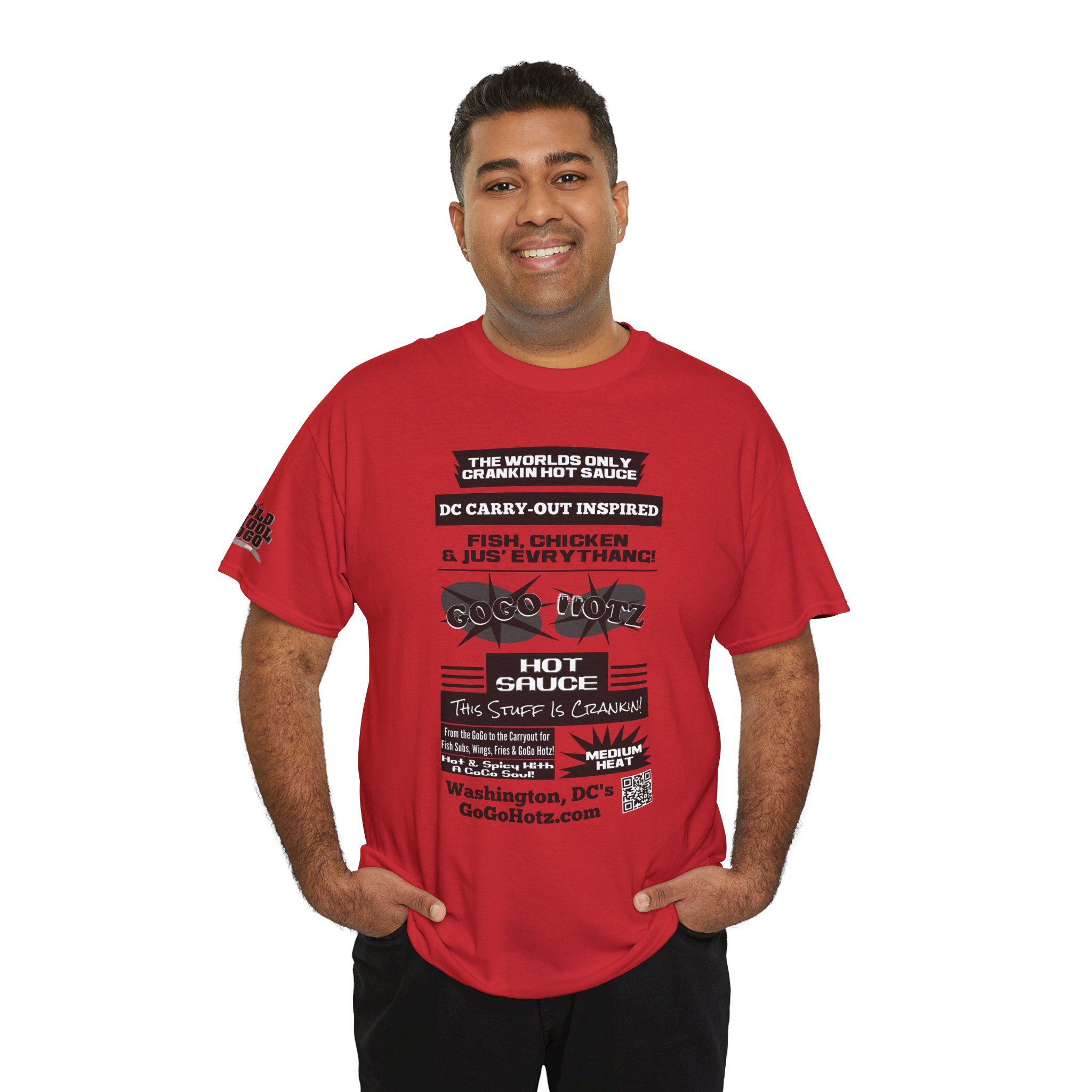 **Tee – GoGo Hotz – Black & Grey Print - Image 33
