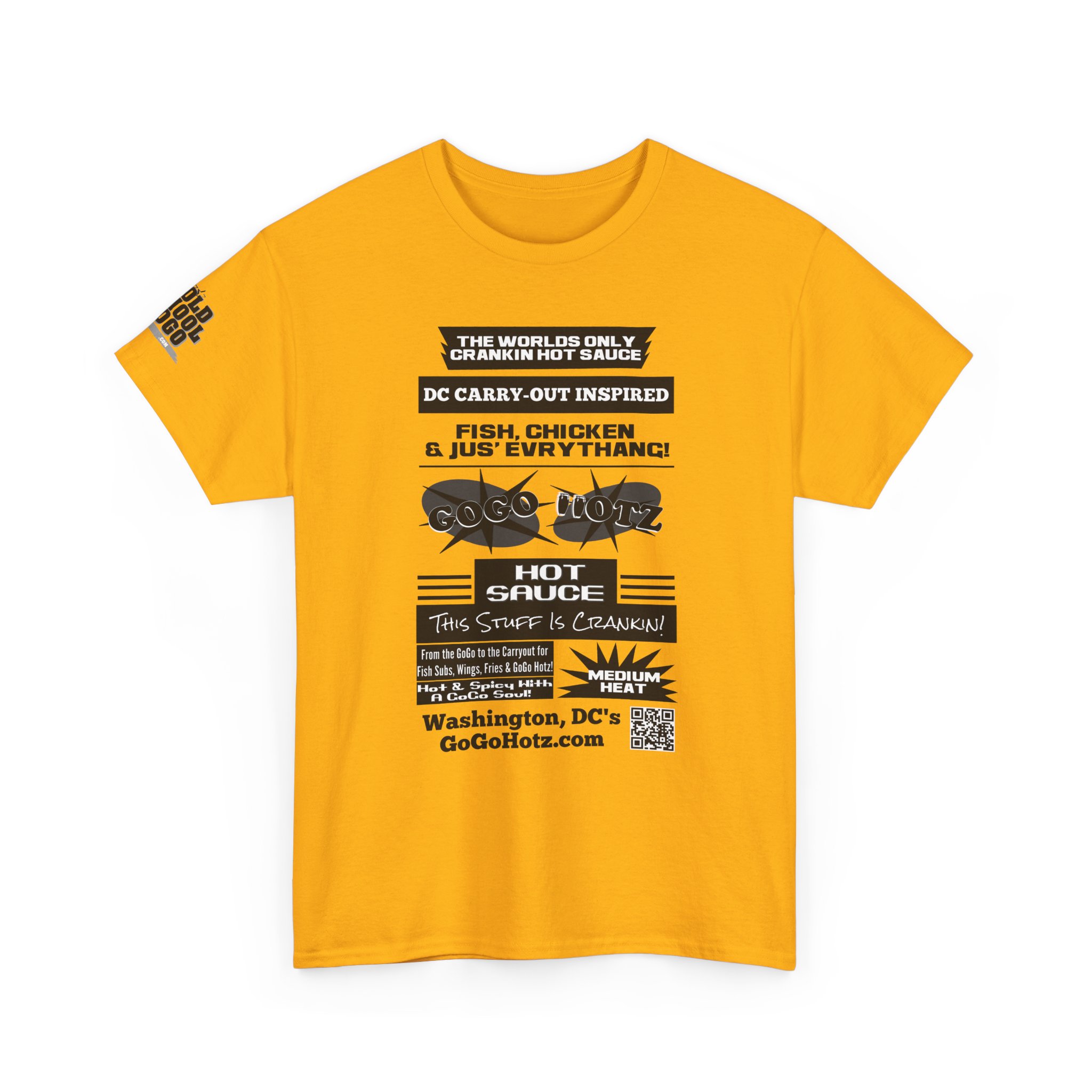 **Tee – GoGo Hotz – Black & Grey Print - Image 38