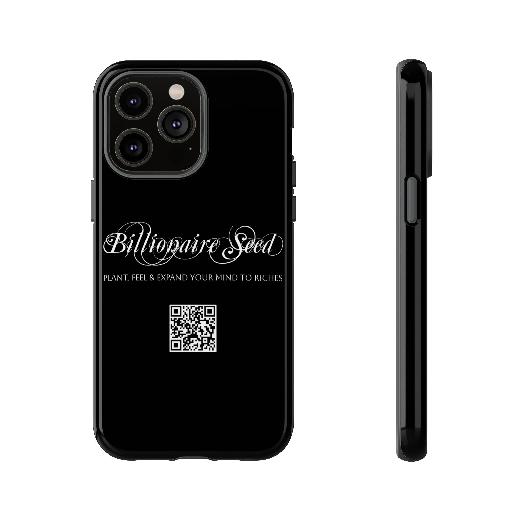 Phone Cases - Plant, Feel & Expand Your Mind To Riches - Billionaire Seed (Black) - Image 45