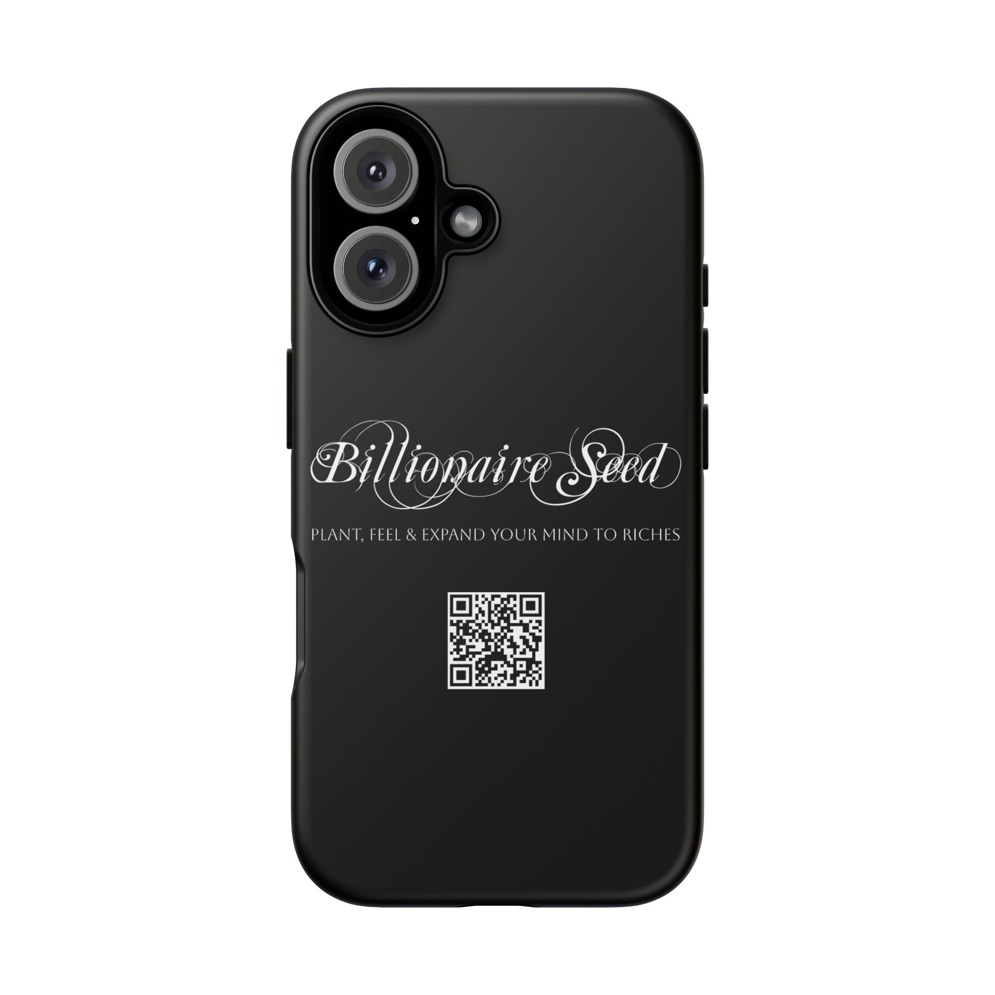 Phone Cases - Plant, Feel & Expand Your Mind To Riches - Billionaire Seed (Black) - Image 2