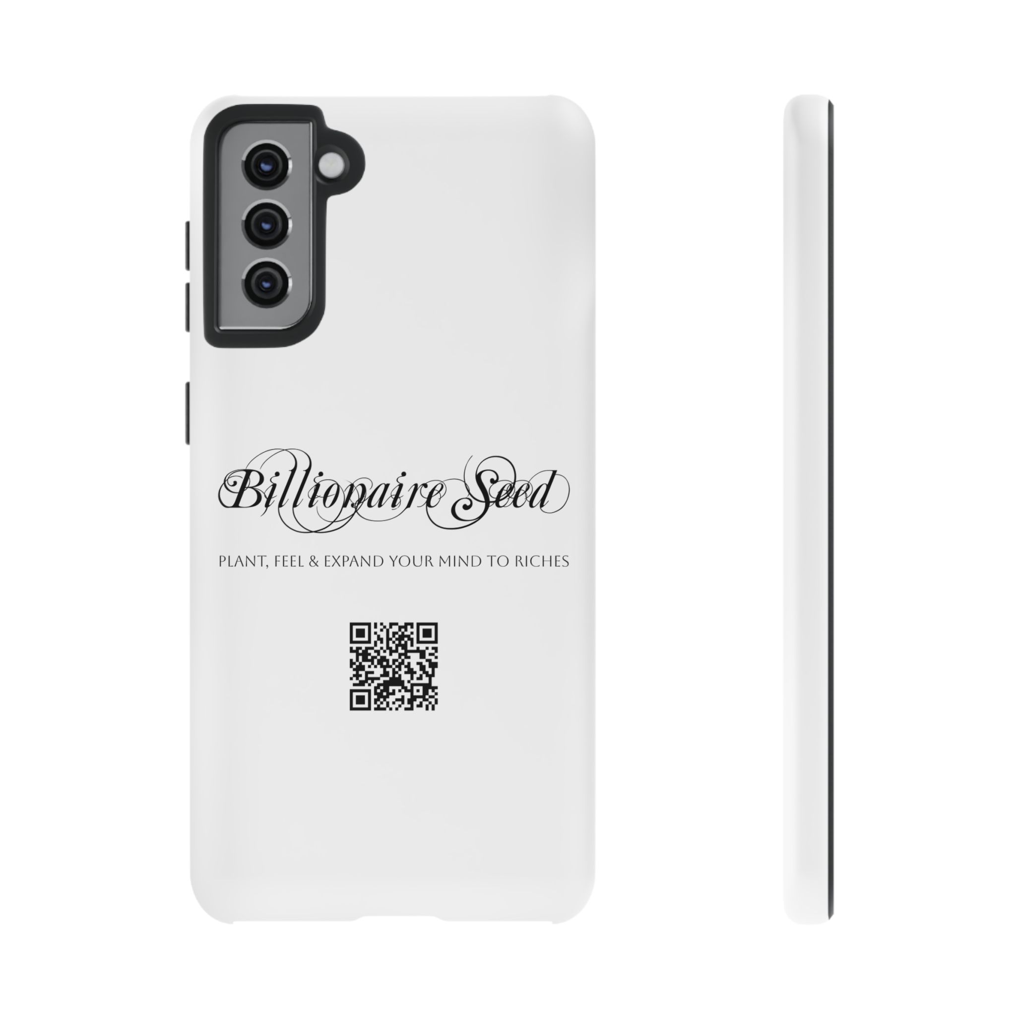 Phone Cases (Samsung) - Plant, Feel & Expand Your Mind To Riches - Billionaire Seed (White) - Image 23