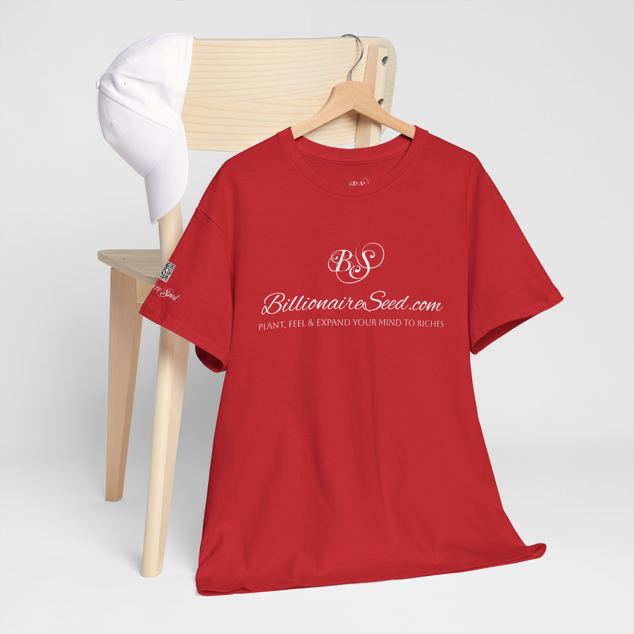 Billionaire Seed – Plant, Feel & Expand Your Mind To Riches - White Print Tee - Image 24
